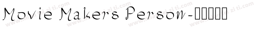 Movie Makers Person字体转换